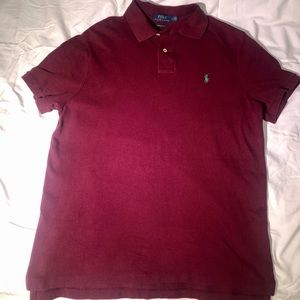 Polo Ralph Lauren Iconic Mesh Polo in Classic Wine